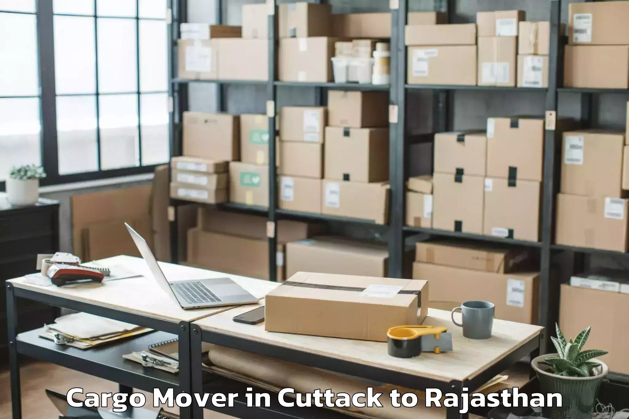 Top Cuttack to Opjs University Churu Cargo Mover Available